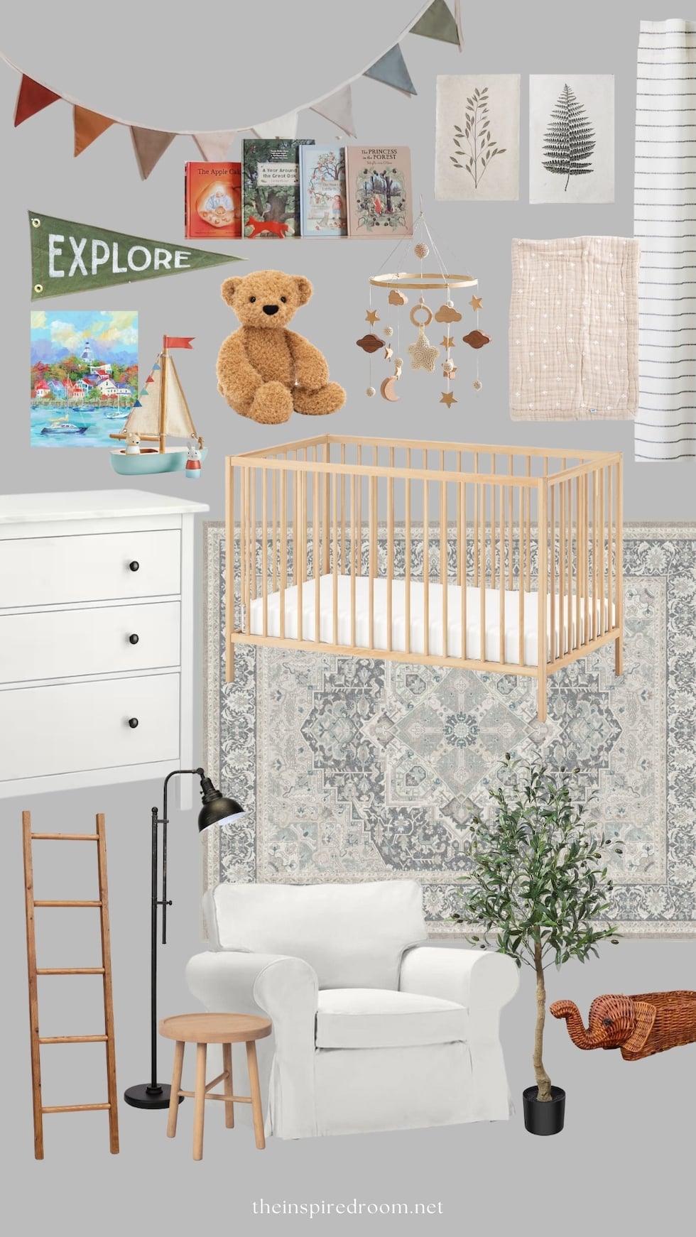 Baby Boy Nursery Design Mood Board (Courtney's Baby!)