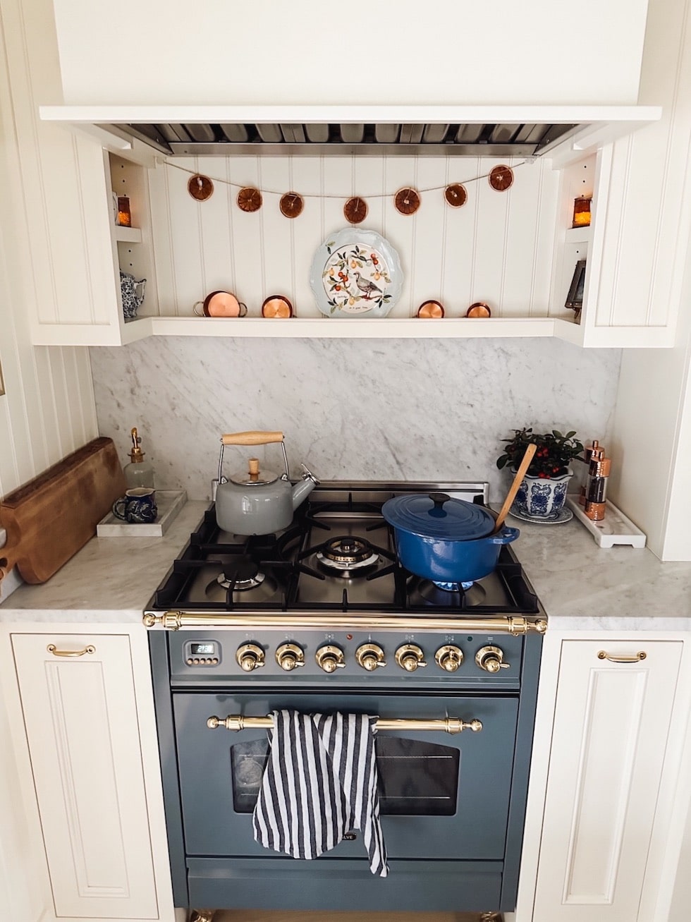 The Story of Our English-Inspired Cottage Kitchen at Christmas