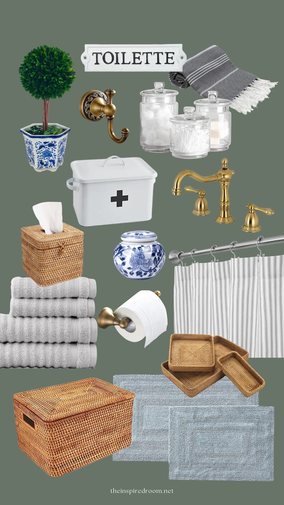 Bathroom Decorating Ideas (Mood Boards and 100+ Decor Finds)