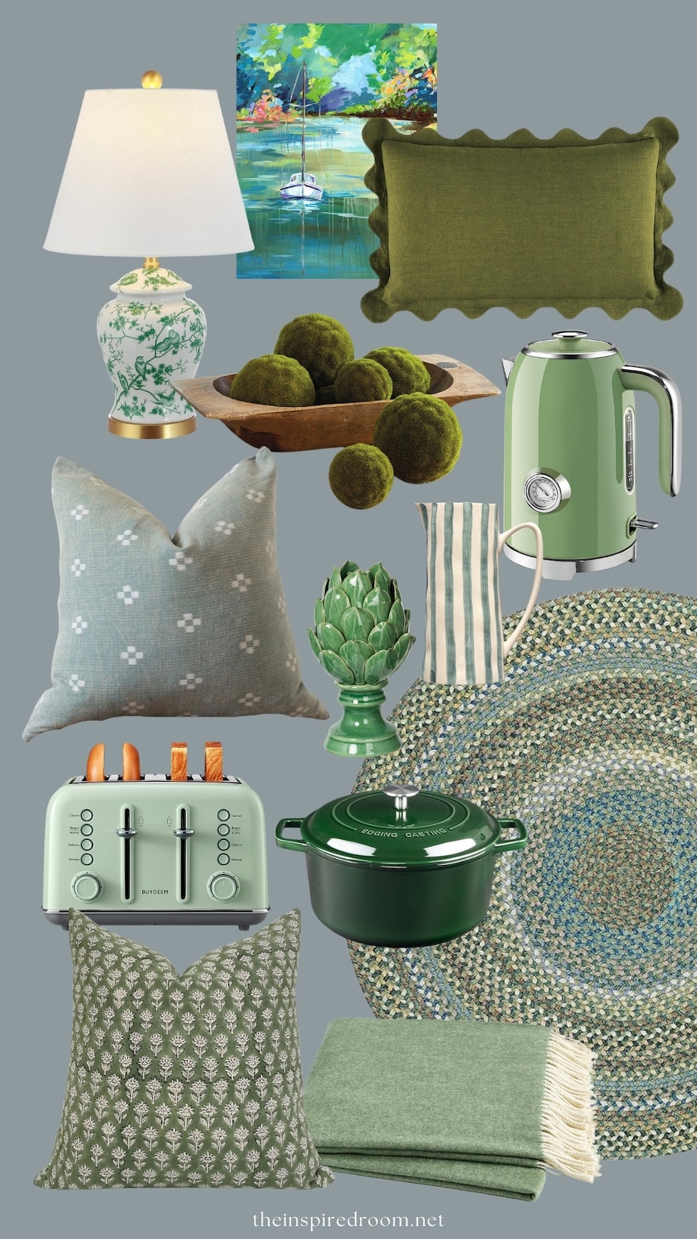 Seeing Green: 74+ Green Home Decor Finds